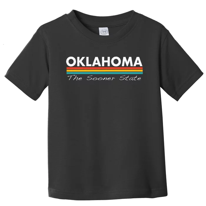 Oklahoma Retro Stripes Classic Toddler T-Shirt