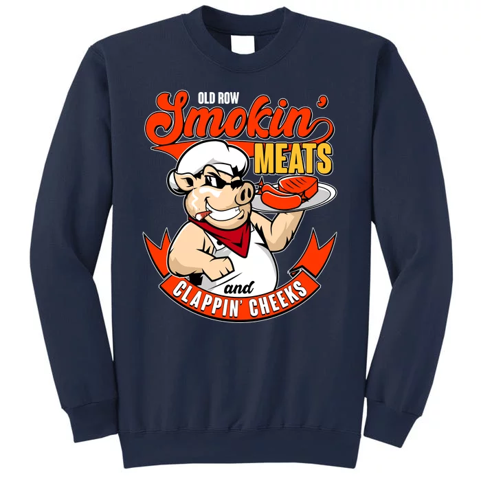 Old Row Smokin Meats And Clappin Cheeks Bbq Sweatshirt