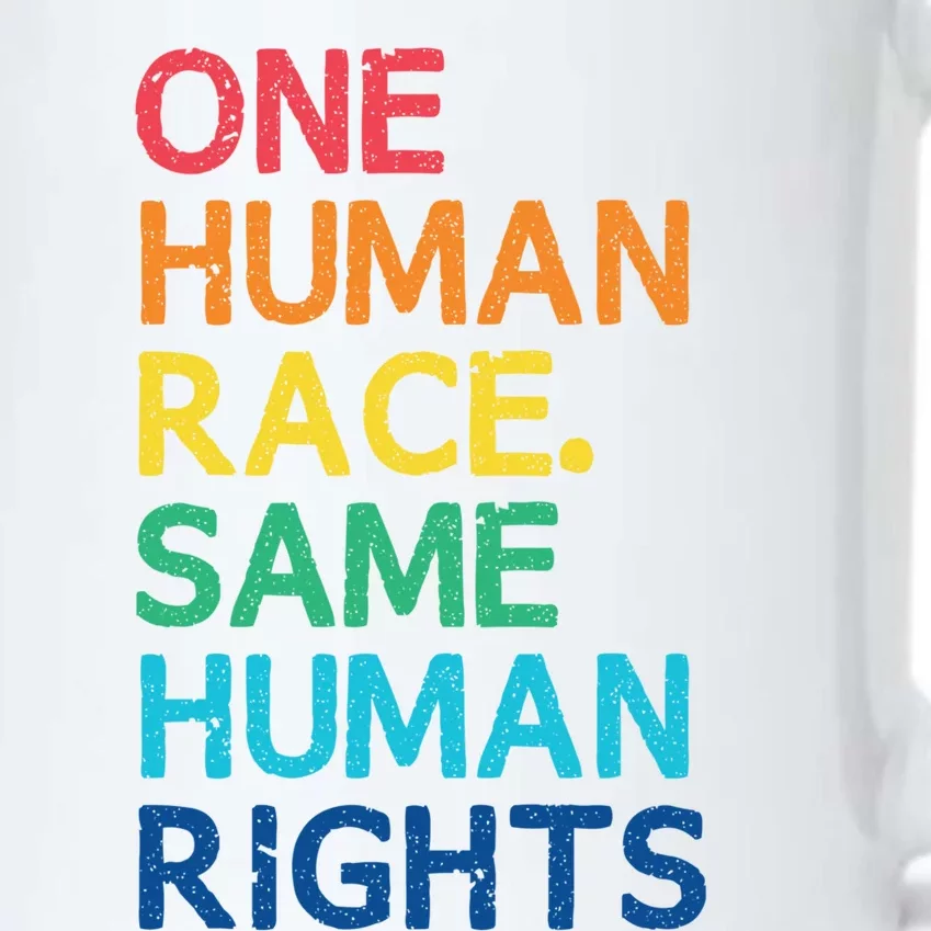 One Race Same Hu Rights Anti Racist Black Pride Cool Gift Black Color Changing Mug