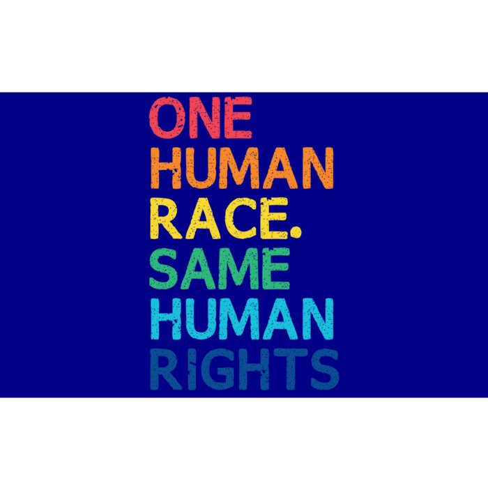 One Race Same Hu Rights Anti Racist Black Pride Cool Gift Bumper Sticker