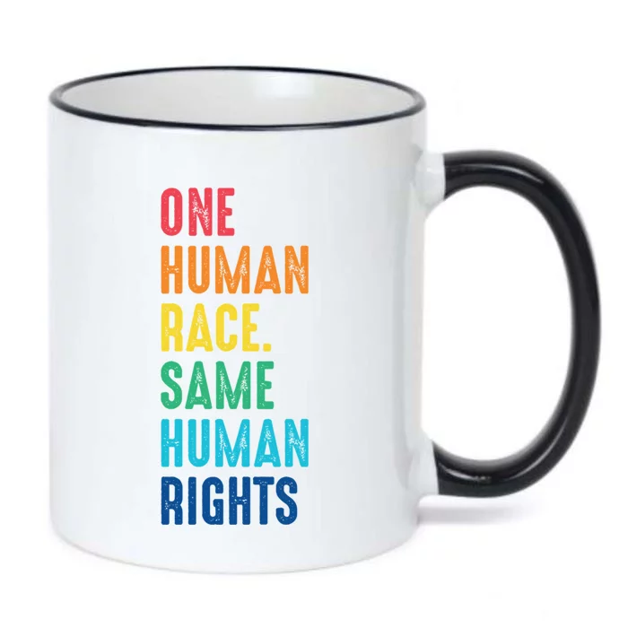 One Race Same Hu Rights Anti Racist Black Pride Gift Black Color Changing Mug