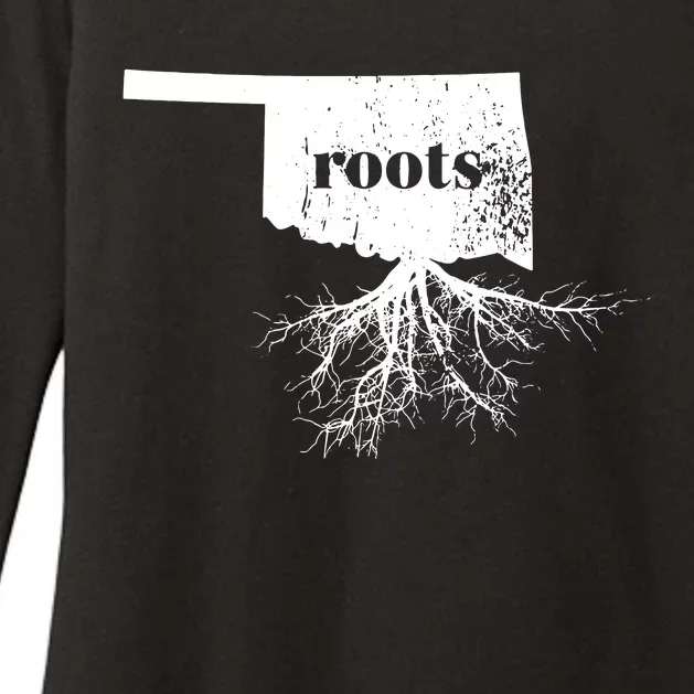 Oklahoma Roots State Map Home Love Gift Womens CVC Long Sleeve Shirt