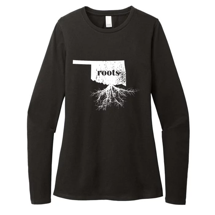 Oklahoma Roots State Map Home Love Gift Womens CVC Long Sleeve Shirt