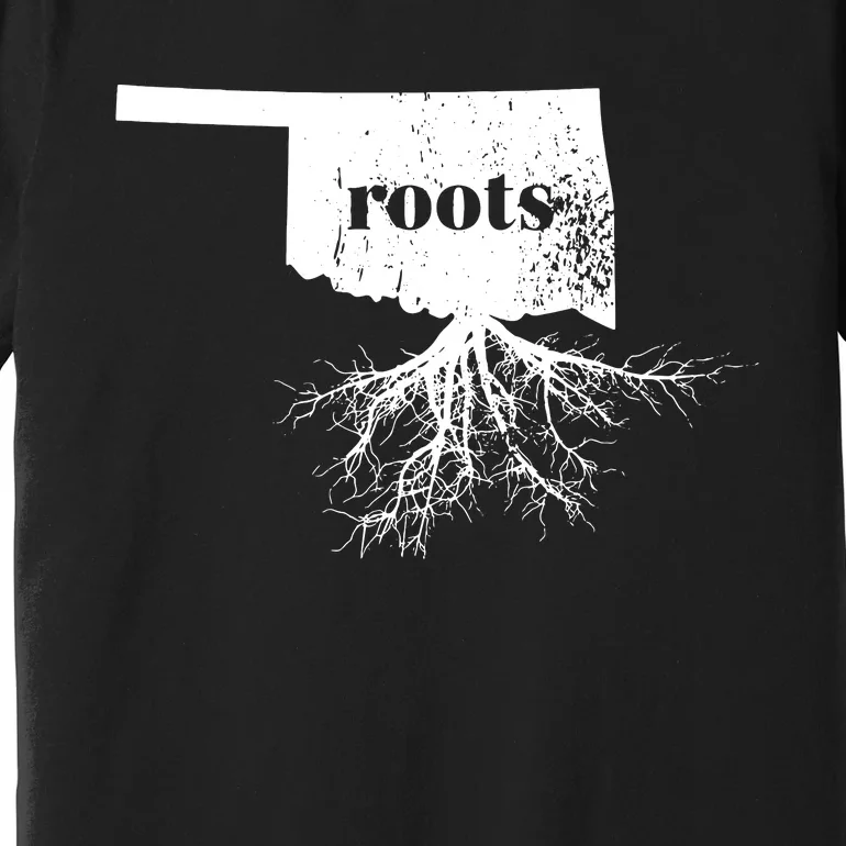 Oklahoma Roots State Map Home Love Gift Premium T-Shirt