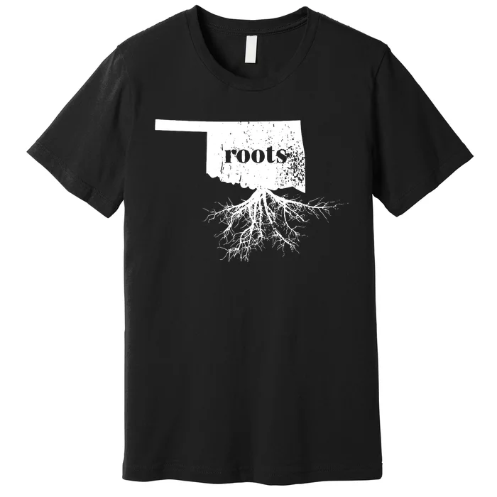 Oklahoma Roots State Map Home Love Gift Premium T-Shirt