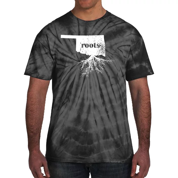 Oklahoma Roots State Map Home Love Gift Tie-Dye T-Shirt