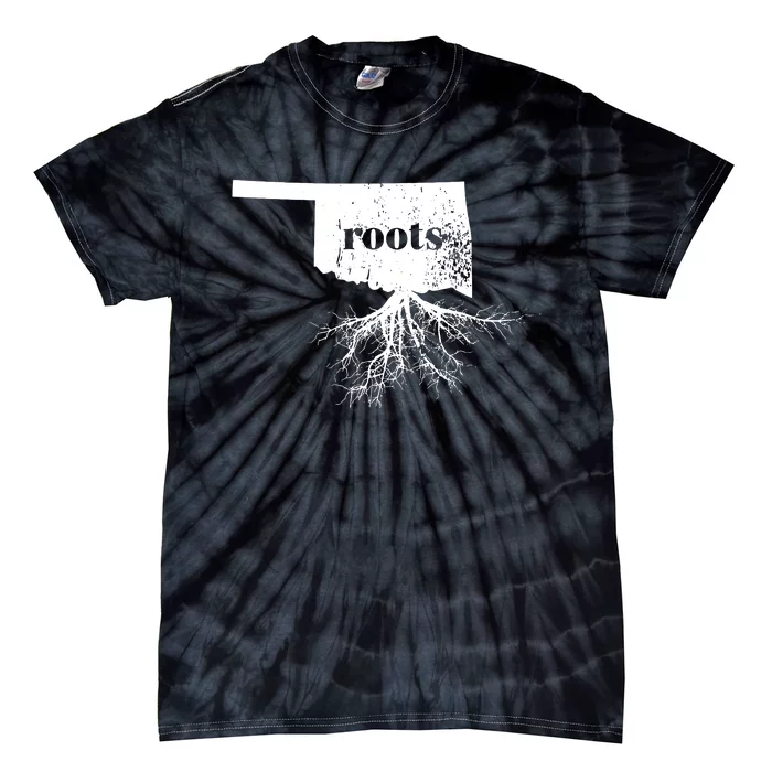 Oklahoma Roots State Map Home Love Gift Tie-Dye T-Shirt