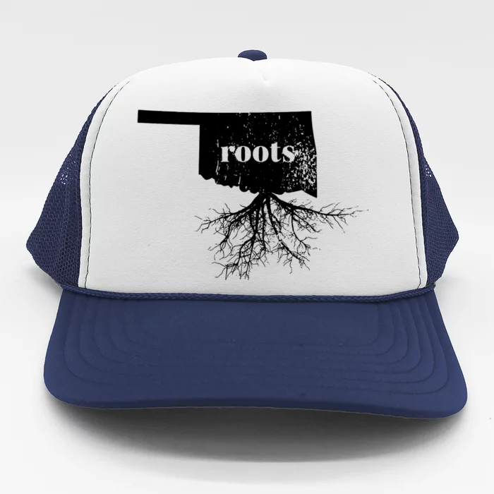 Oklahoma Roots State Map Home Love Gift Trucker Hat