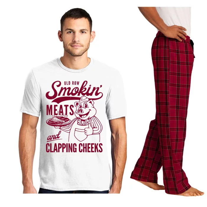 Old Row Smokin Meats And Clapping Cheeks Pajama Set