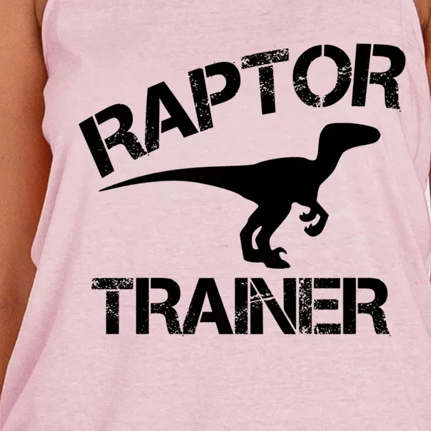 Official Raptor Trainer Gift Women's Knotted Racerback Tank