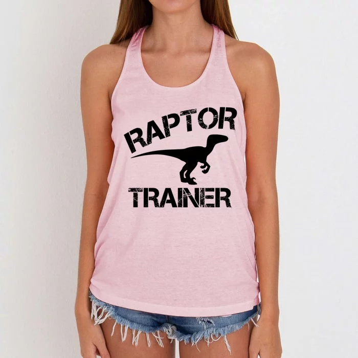 Official Raptor Trainer Gift Women's Knotted Racerback Tank