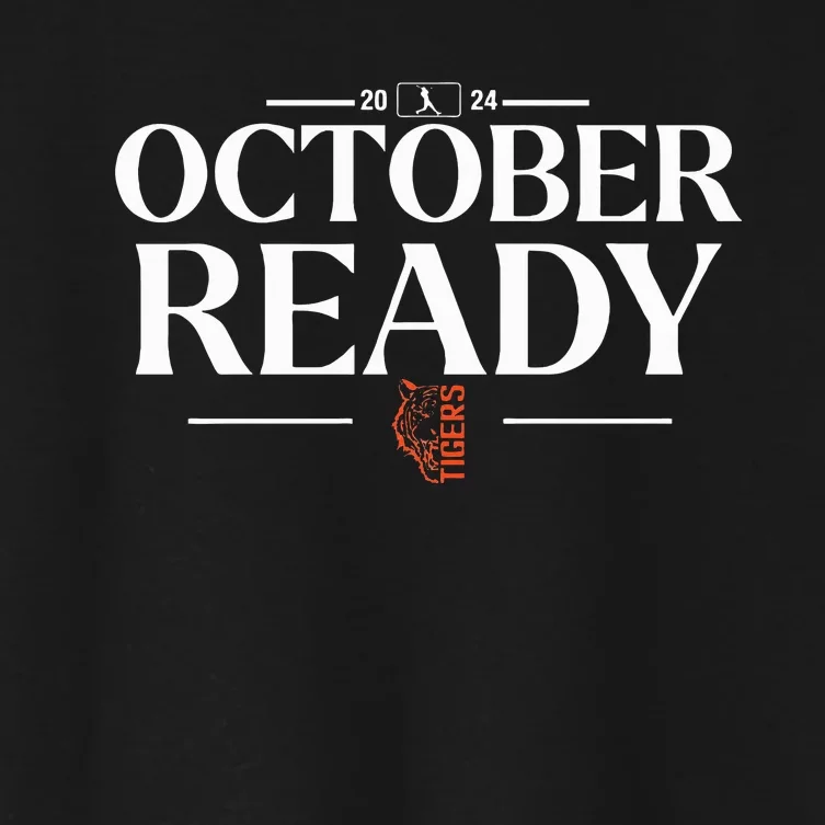 October Ready Tigers Funny For Ready Tiger Women's Crop Top Tee