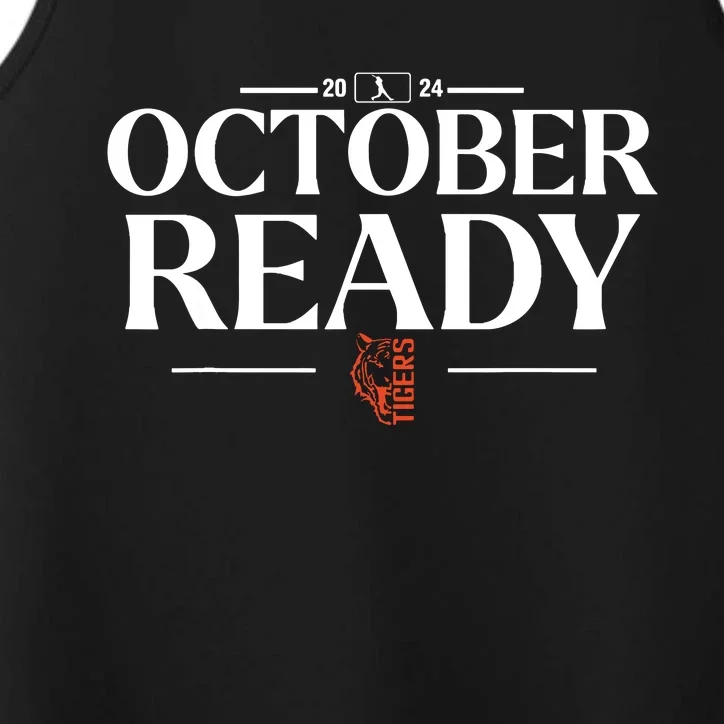 October Ready Tigers Funny For Ready Tiger Performance Tank