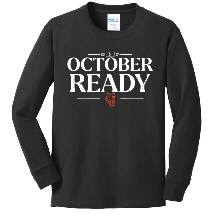 October Ready Tigers Funny For Ready Tiger Kids Long Sleeve Shirt