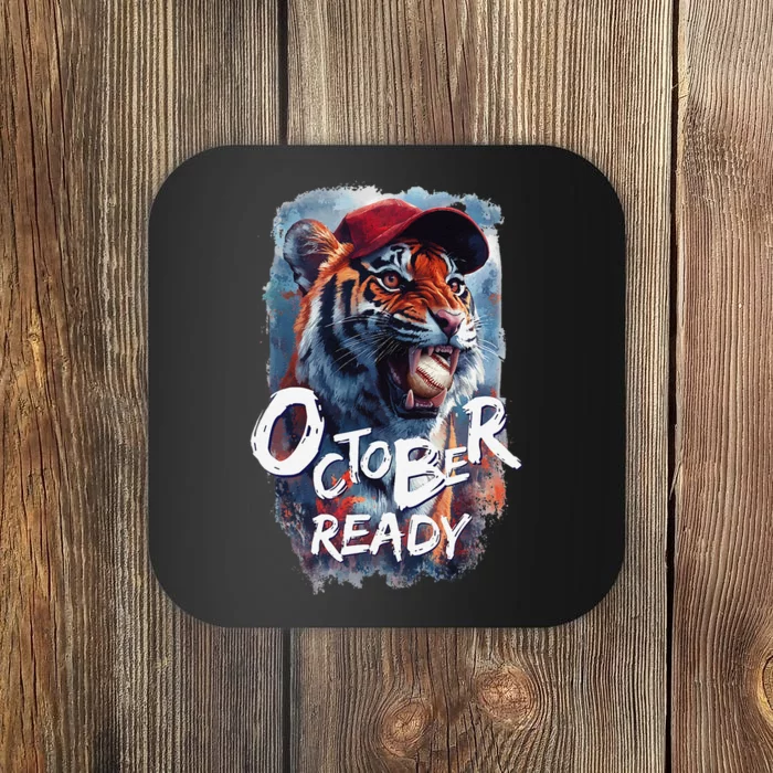 October Ready Tiger Baseball Sports Playoffs Coaster