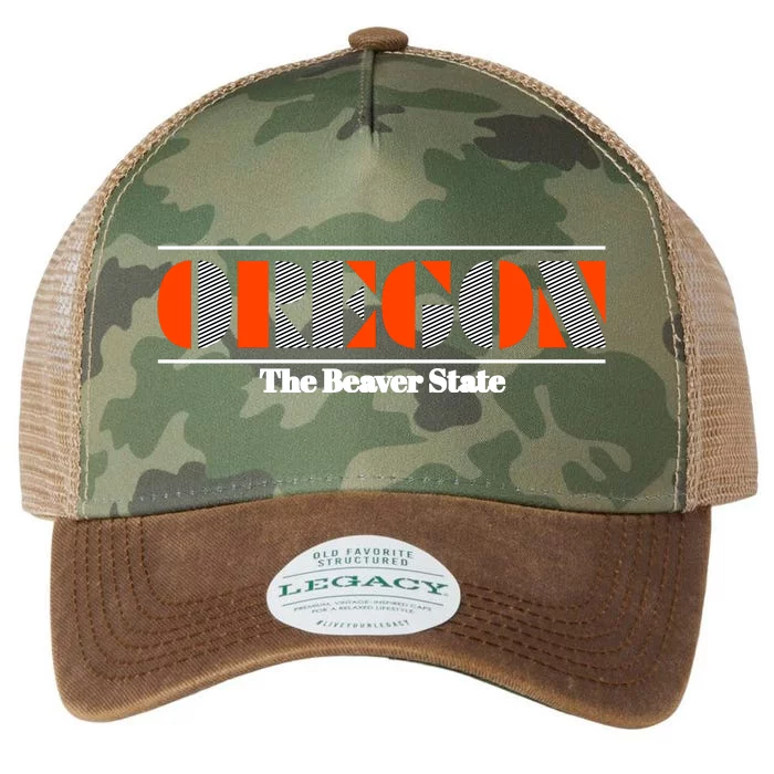 Oregon Retro The Beaver State Logo Legacy Tie Dye Trucker Hat