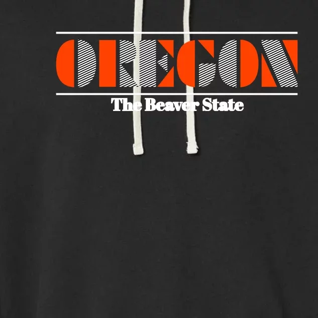 Oregon Retro The Beaver State Logo Garment-Dyed Fleece Hoodie