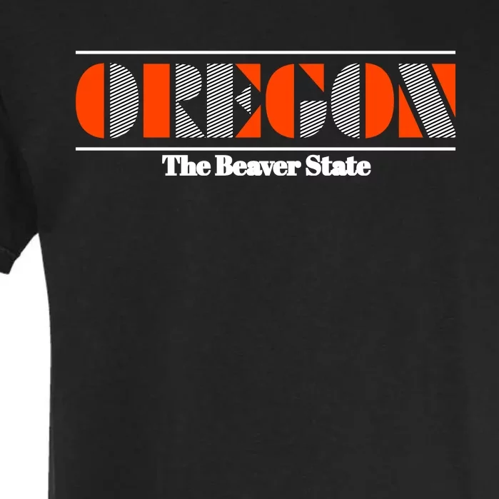 Oregon Retro The Beaver State Logo Garment-Dyed Heavyweight T-Shirt