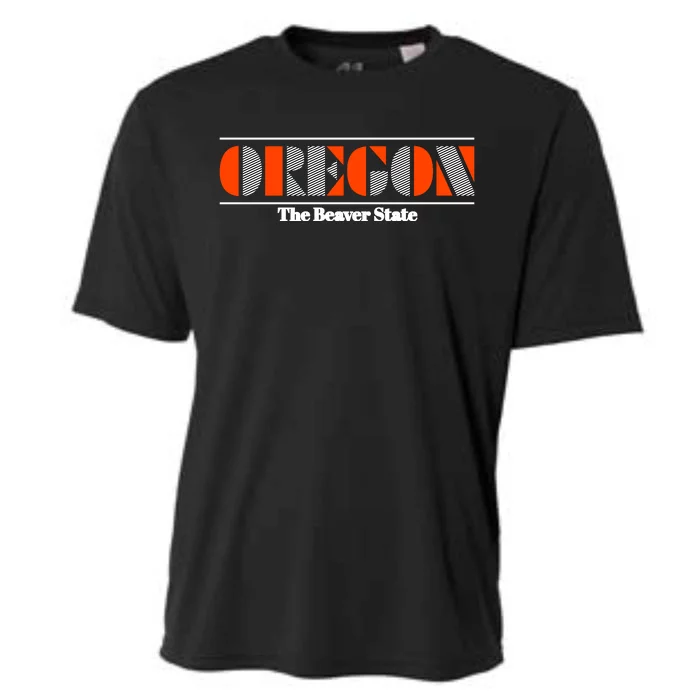 Oregon Retro The Beaver State Logo Cooling Performance Crew T-Shirt