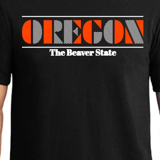 Oregon Retro The Beaver State Logo Pajama Set