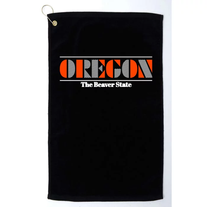 Oregon Retro The Beaver State Logo Platinum Collection Golf Towel