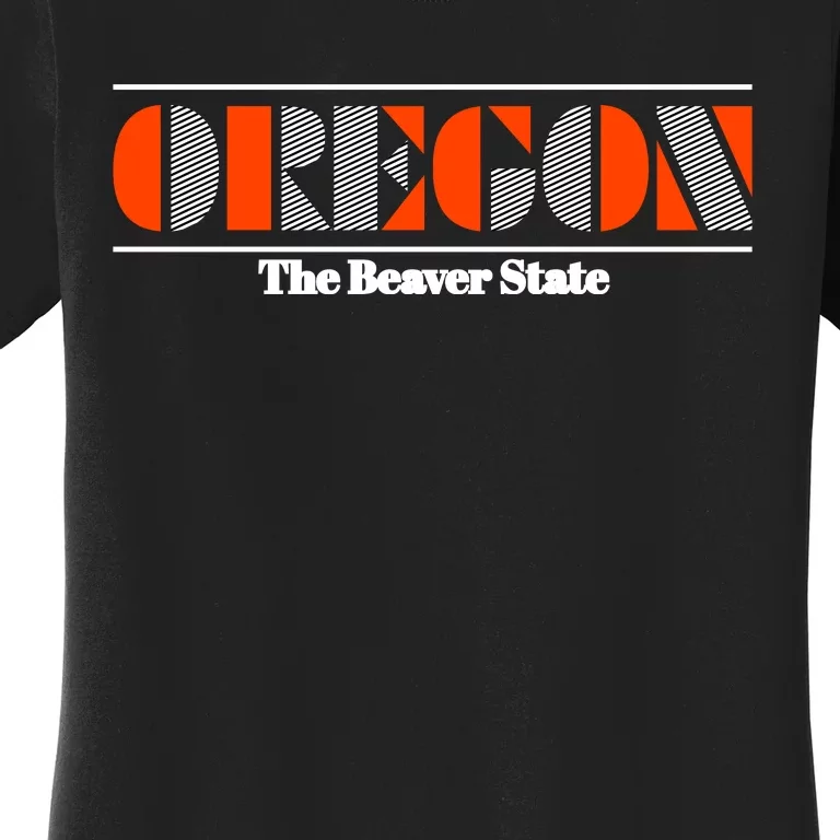 Oregon Retro The Beaver State Logo Women's T-Shirt