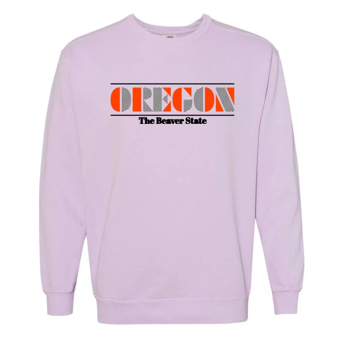 Oregon Retro The Beaver State Logo Garment-Dyed Sweatshirt