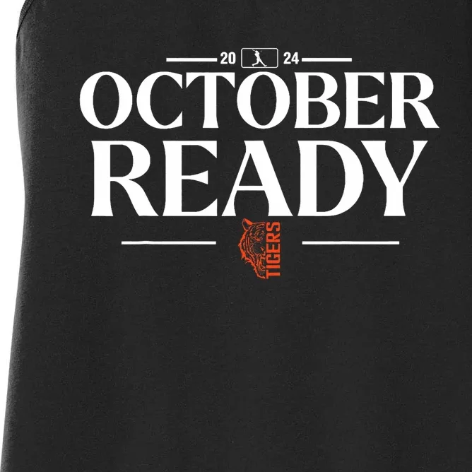 October Ready Tigers Funny For Ready Tiger Women's Racerback Tank