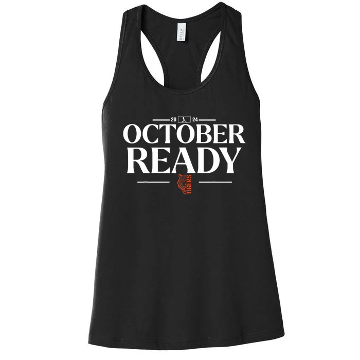 October Ready Tigers Funny For Ready Tiger Women's Racerback Tank