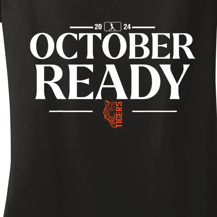 October Ready Tigers Funny For Ready Tiger Women's V-Neck T-Shirt