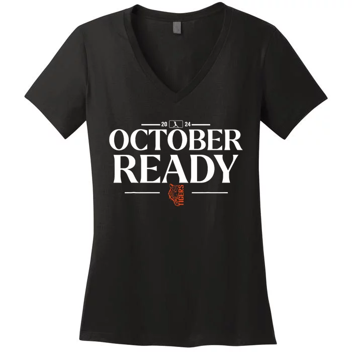 October Ready Tigers Funny For Ready Tiger Women's V-Neck T-Shirt