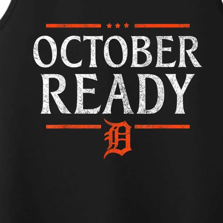 October Ready Tiger Baseball Gifts For M.E.N W.O.M.E.N Performance Tank