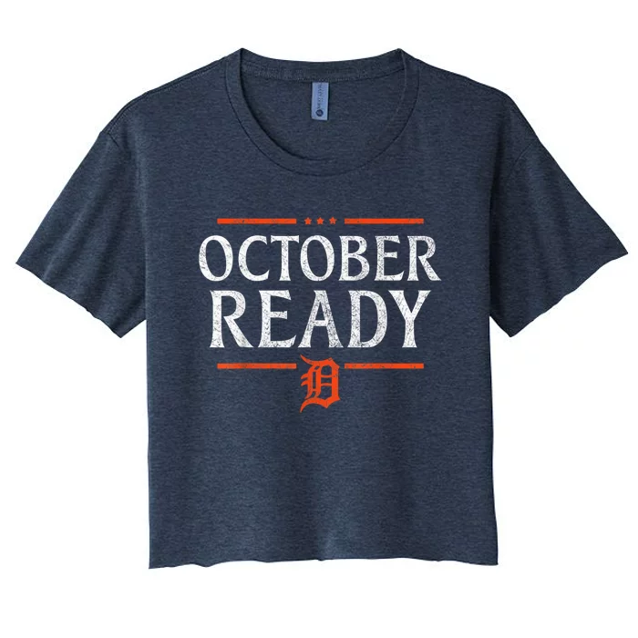 October Ready Tiger Baseball Gifts For M.E.N W.O.M.E.N Women's Crop Top Tee