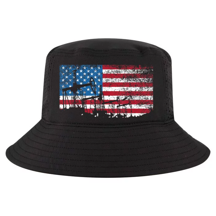 Oil Rig Worker Roughnecks Oilfield Man American Cool Comfort Performance Bucket Hat