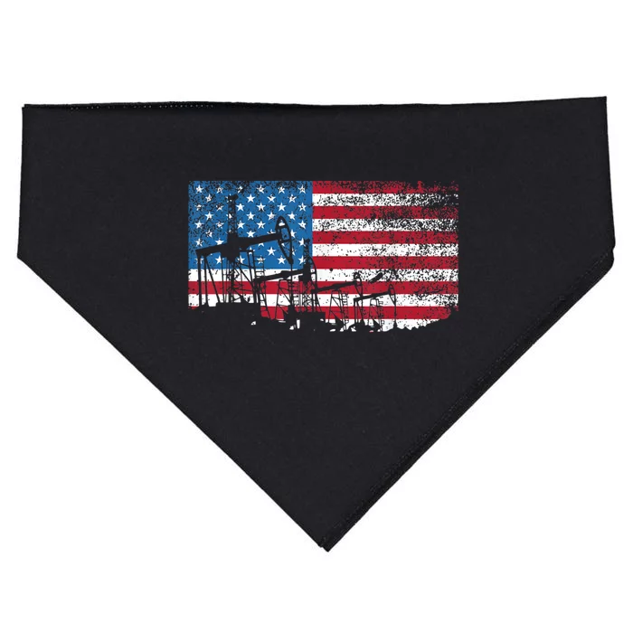 Oil Rig Worker Roughnecks Oilfield Man American USA-Made Doggie Bandana