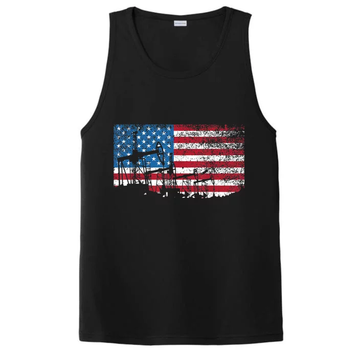 Oil Rig Worker Roughnecks Oilfield Man American Performance Tank