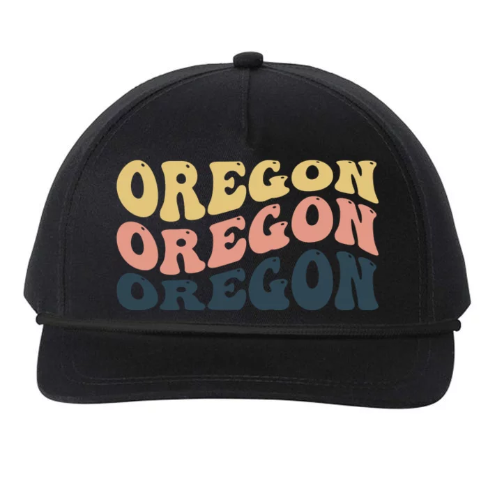 Oregon Retro Waves Snapback Five-Panel Rope Hat