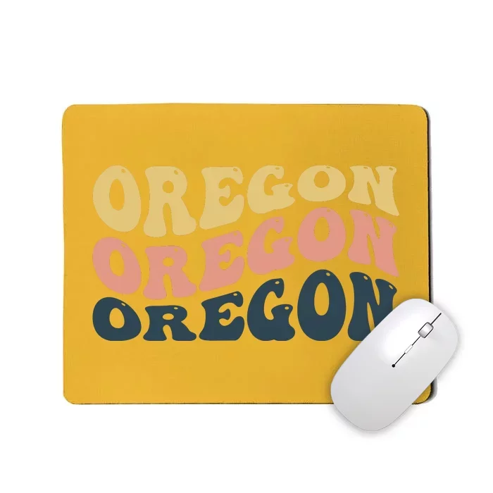 Oregon Retro Waves Mousepad