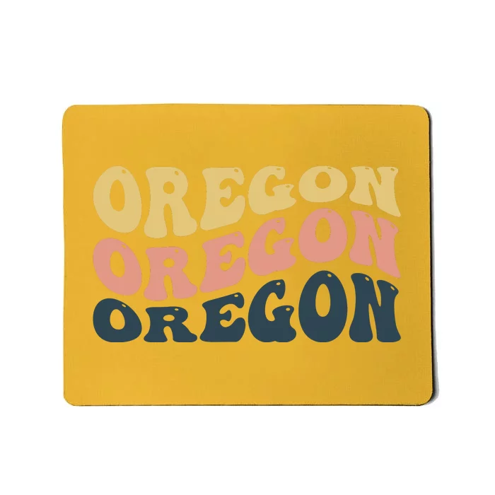 Oregon Retro Waves Mousepad