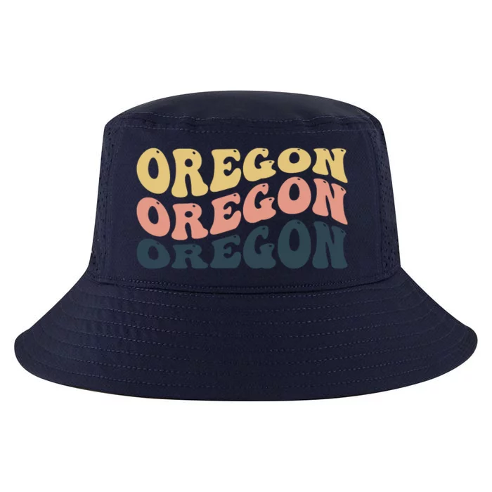 Oregon Retro Waves Cool Comfort Performance Bucket Hat