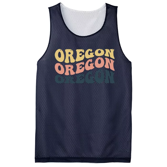 Oregon Retro Waves Mesh Reversible Basketball Jersey Tank