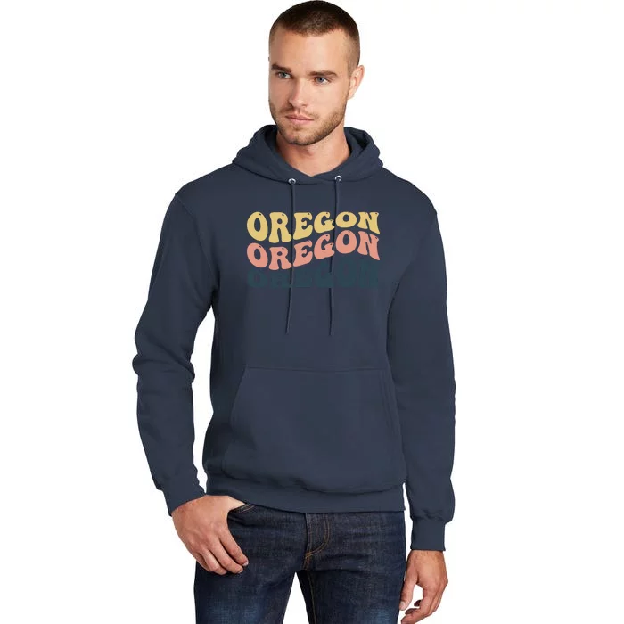 Oregon Retro Waves Tall Hoodie