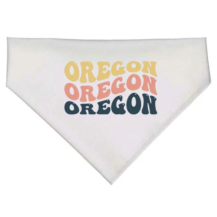 Oregon Retro Waves USA-Made Doggie Bandana