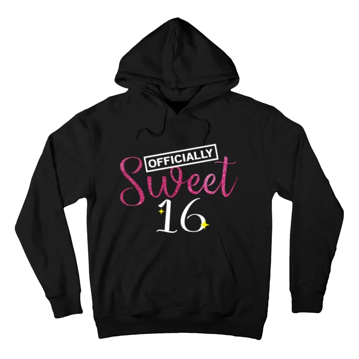 Officially Sweet 16 | Sixteenth Birthday Teen Girl Gift Hoodie