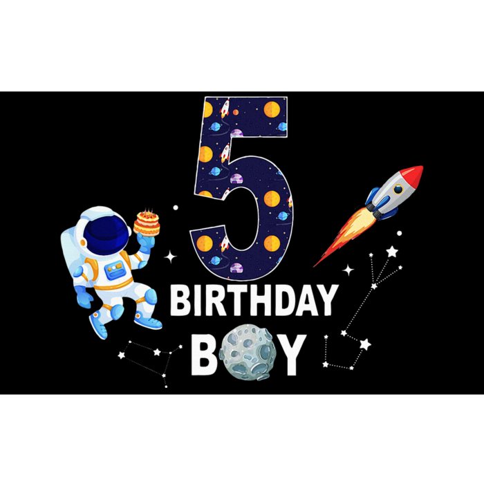 Outer Space 5th Birthday 5 Year Old Solar System Astronaut Bumper Sticker