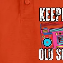 Old School 80s 90s Retro Boombox Music Keepin It Old School Dry Zone Grid Performance Polo