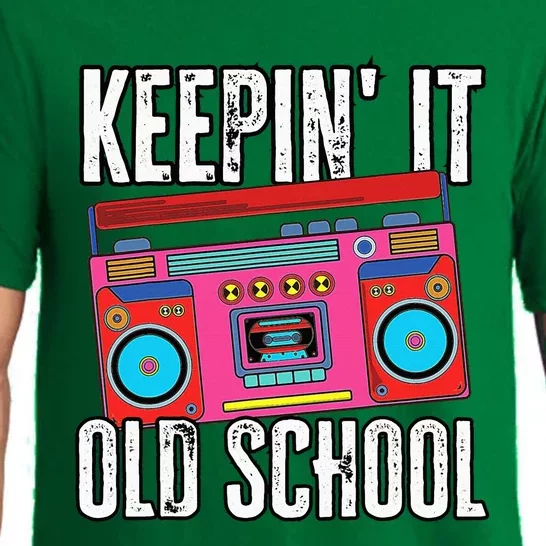 Old School 80s 90s Retro Boombox Music Keepin It Old School Pajama Set