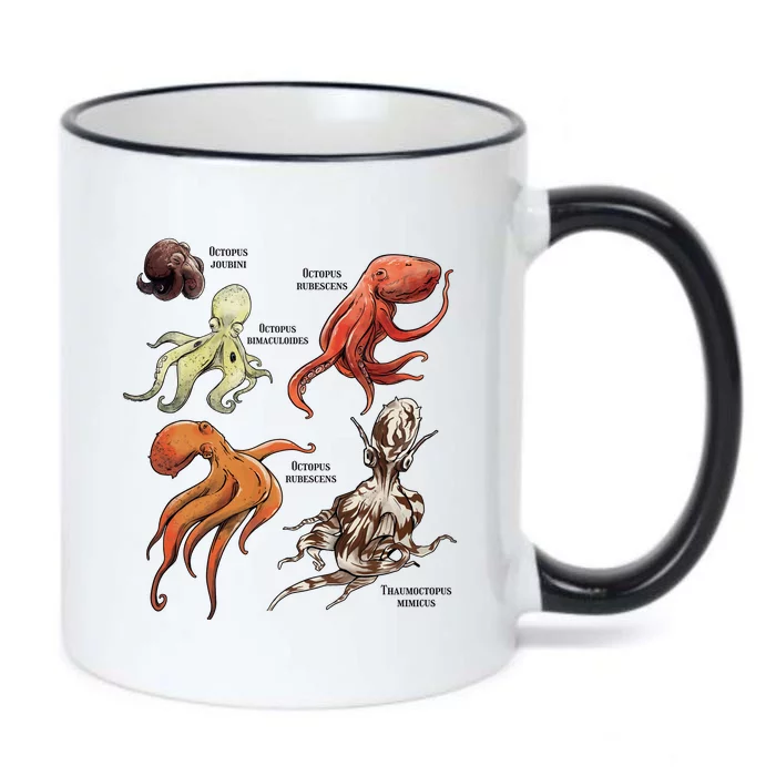 Octopus Sea Animals Species Black Color Changing Mug