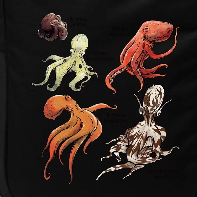 Octopus Sea Animals Species Impact Tech Backpack