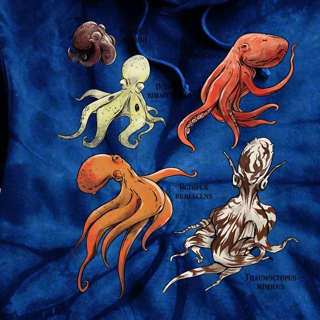 Octopus Sea Animals Species Tie Dye Hoodie